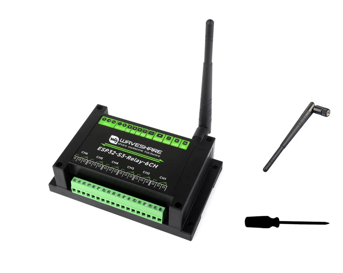 Belva Products Belva Products Industrial 6-Channel ESP32-S3 WiFi Relay Module — product photo