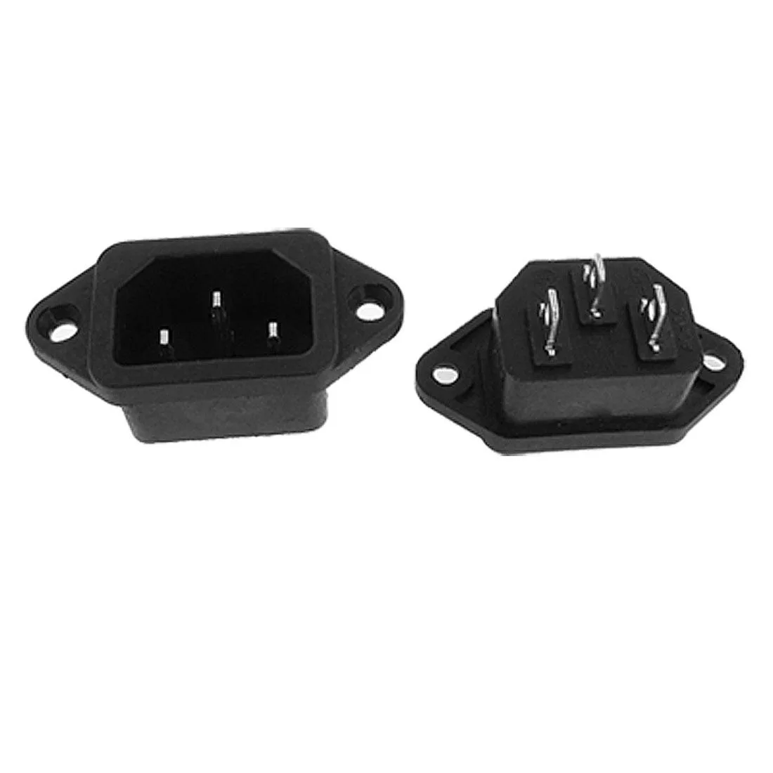 Unique-Bargains Unique-Bargains IEC 320 C14 Male Panel Power Inlet Socket Straight Blade Plug 5 Pcs — product photo