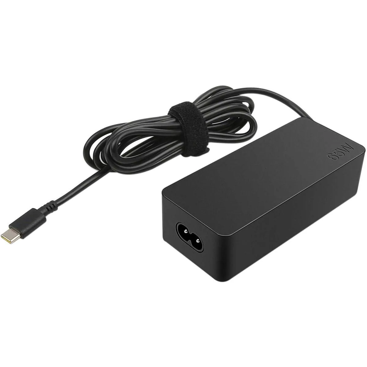  Dell 65W USB-C AC Adapter 4X20M26268 with 2-prong power cord — product photo