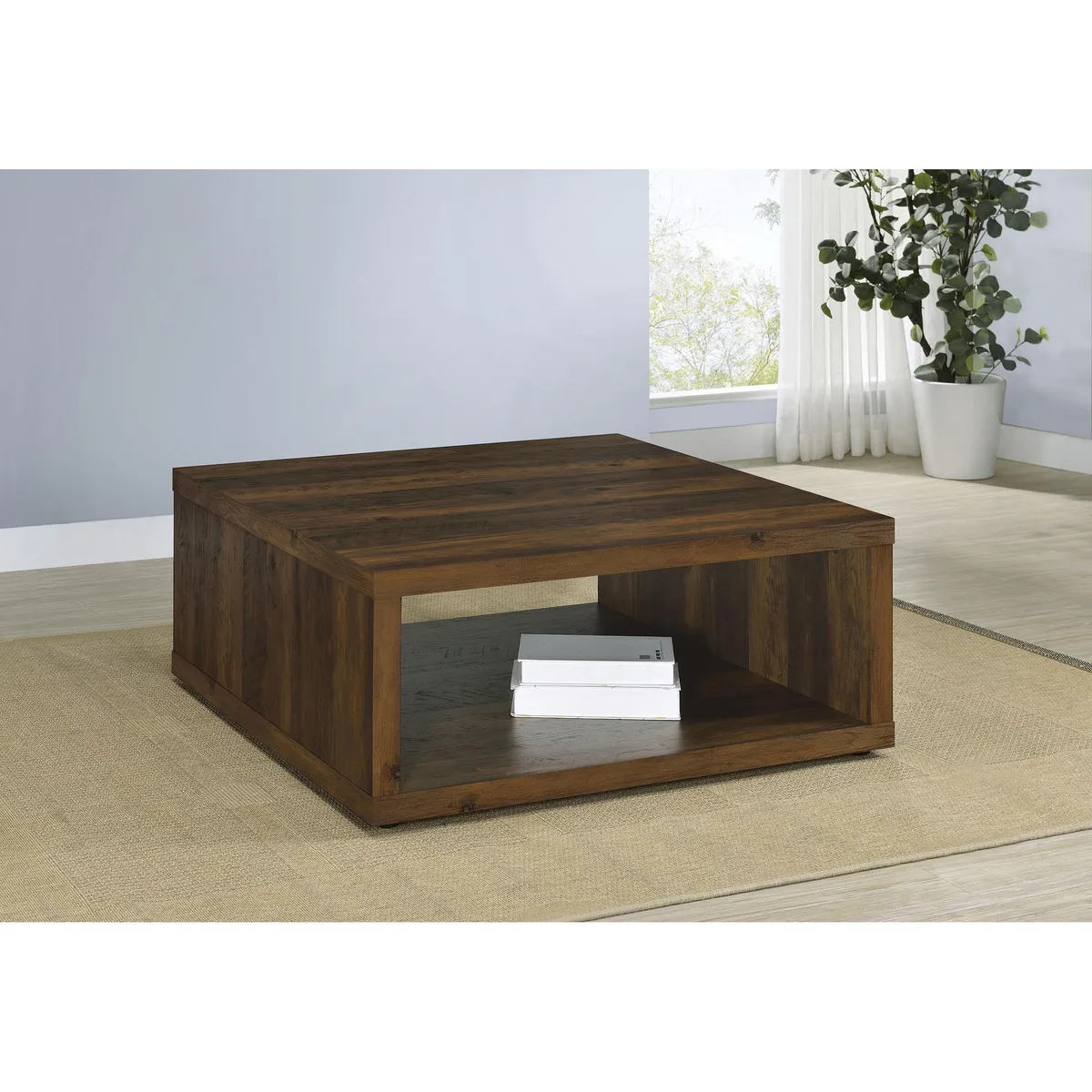 tuphen tuphen Flint Dark Pine Square Coffee Table — product photo