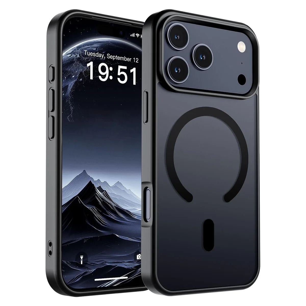 KEHIPI KEHIPI Magnetic Case iPhone 17 Pro MagSafe 10ft Drop Black — product photo