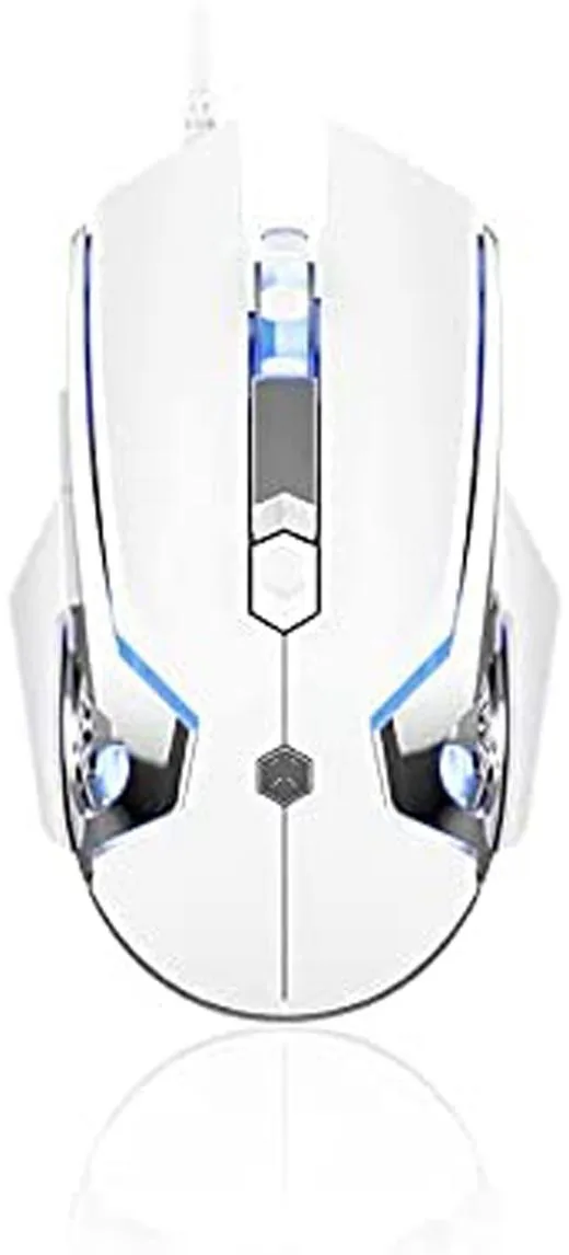 BFKK BFKK AJ120 Gaming Mouse White 4000FPS 12G 1.7m Braided Cable — product photo