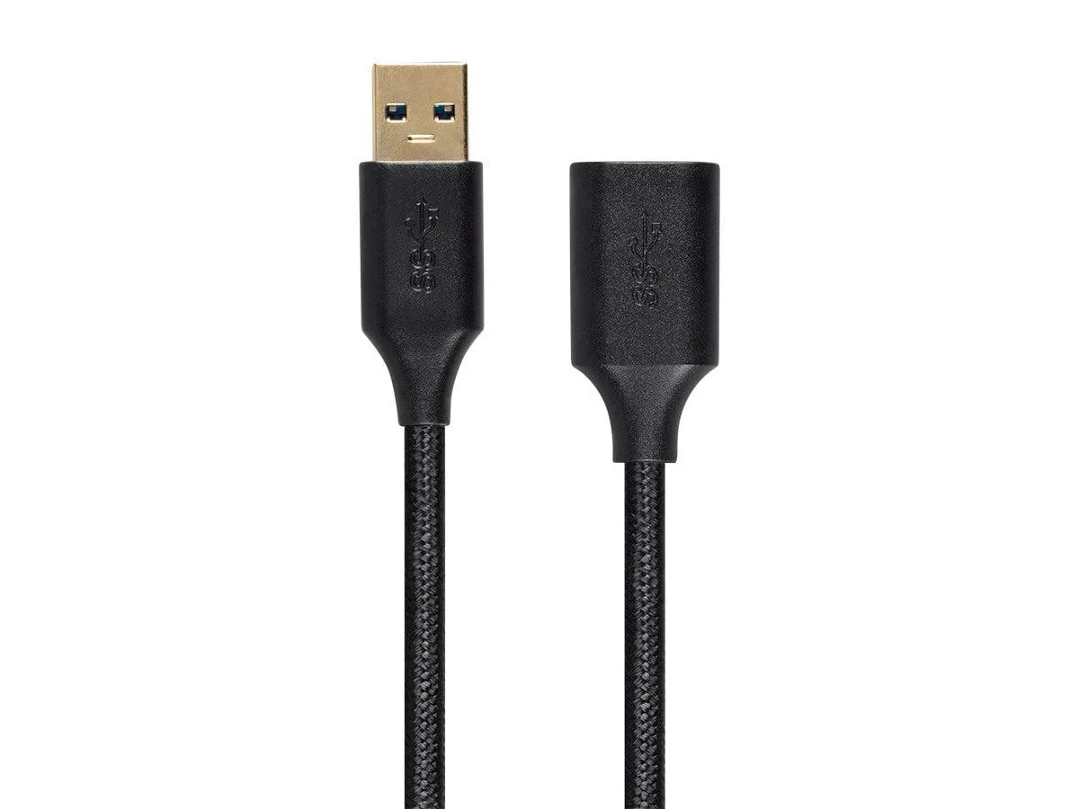 Monoprice Inc. Monoprice Inc. 130714 USB 3.0 A Male to A Female Extension Cable 3 ft Braided — product photo