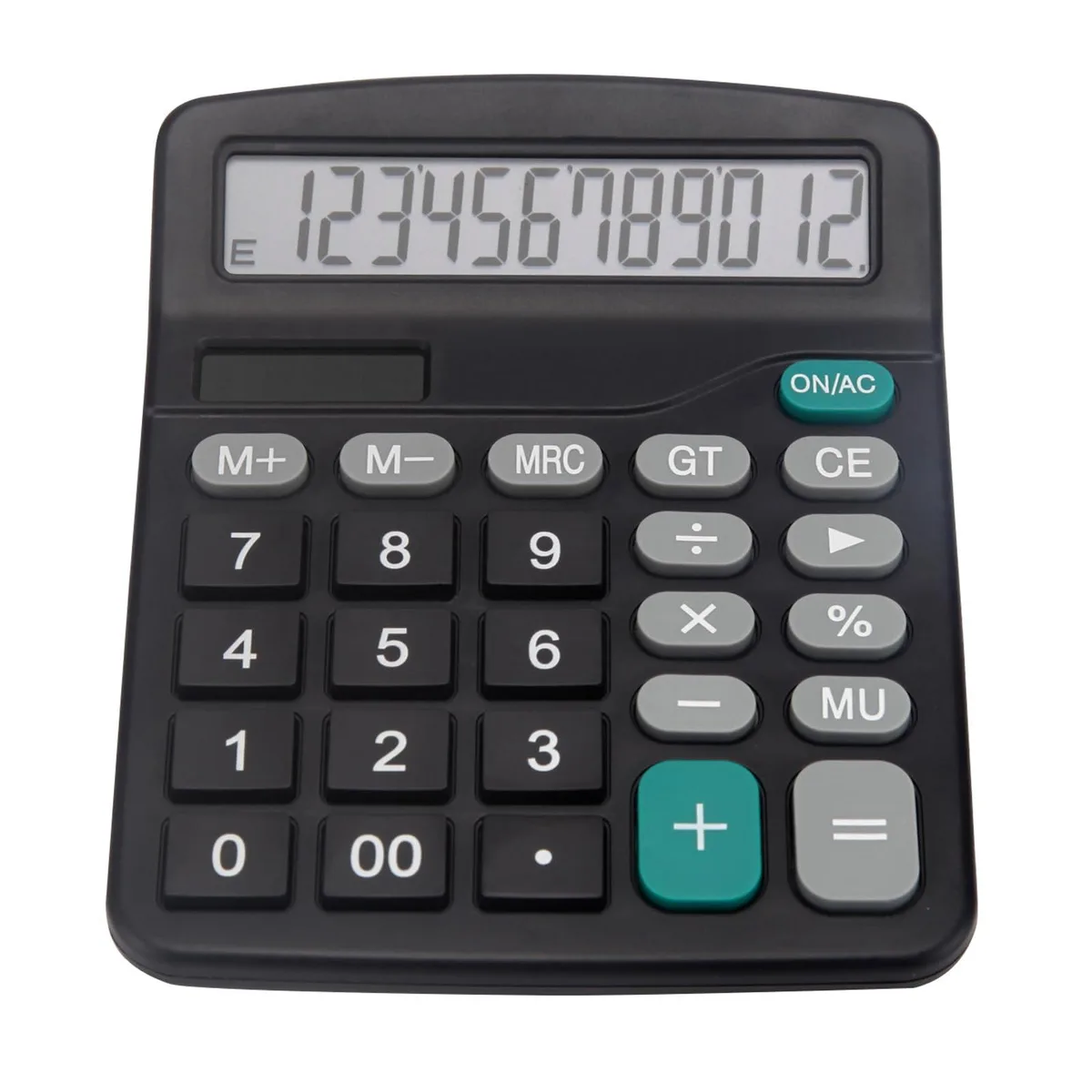  HP DX-CAL-937-BLACK Desk Calculator 12-Digit LCD Dual Power Black — product photo