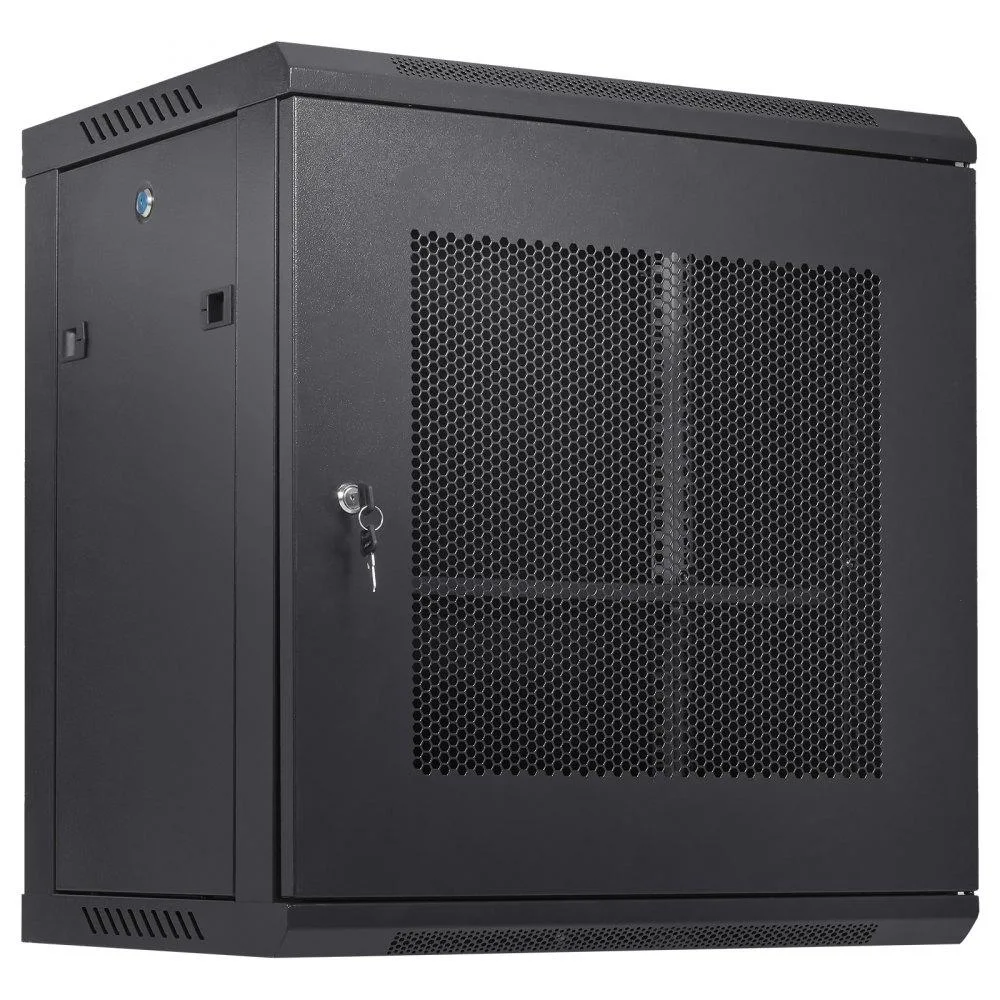 VEVOR VEVOR 12U Wall Mount Server Cabinet 15.5" Depth Black — product photo