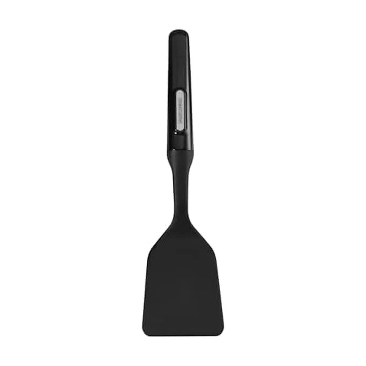 Black nylon turner with short handle and wide angled head
