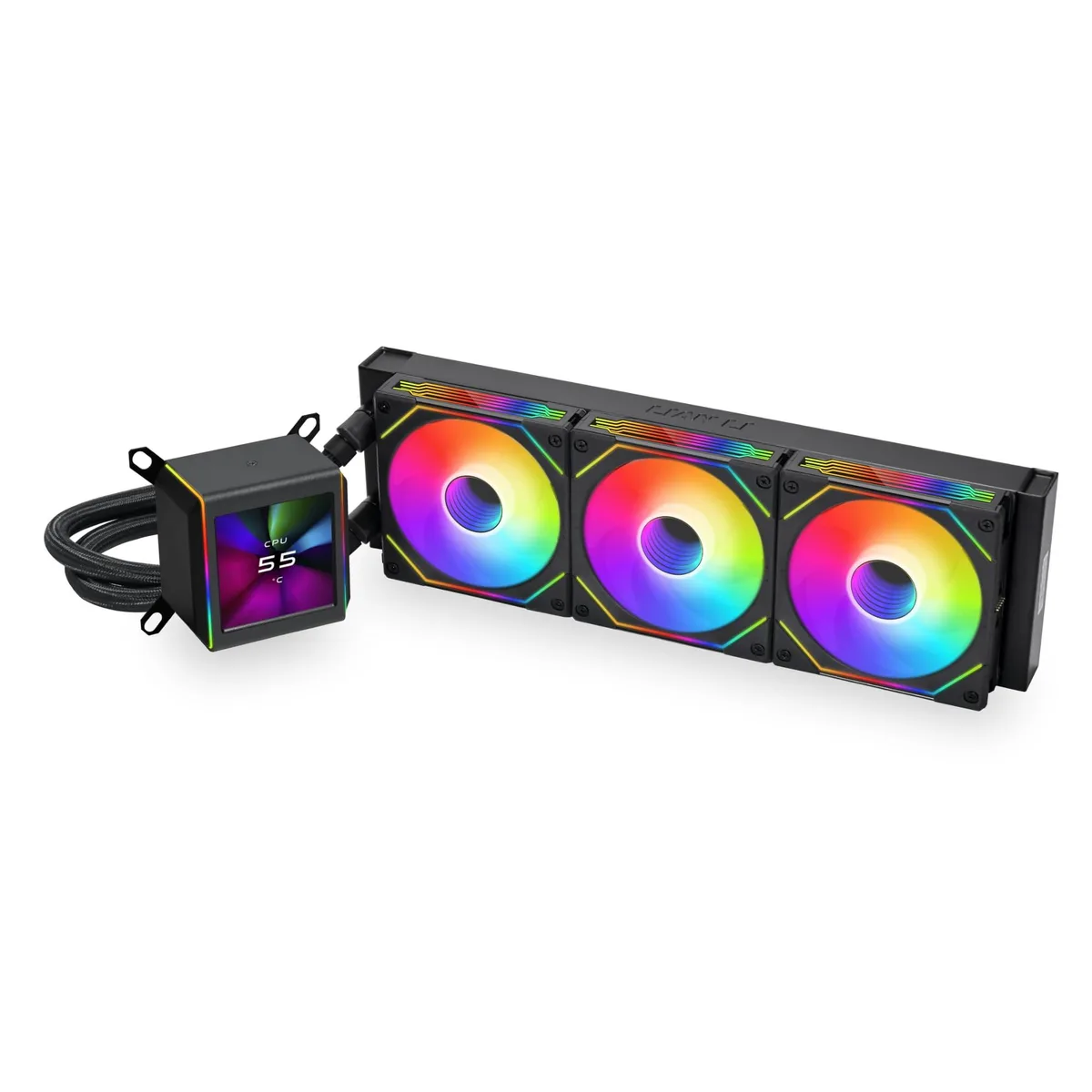 Lian Li Lian Li Ga2Alcd36Inb 360 mm liquid cooler with 2.88" LCD video accessory — product photo