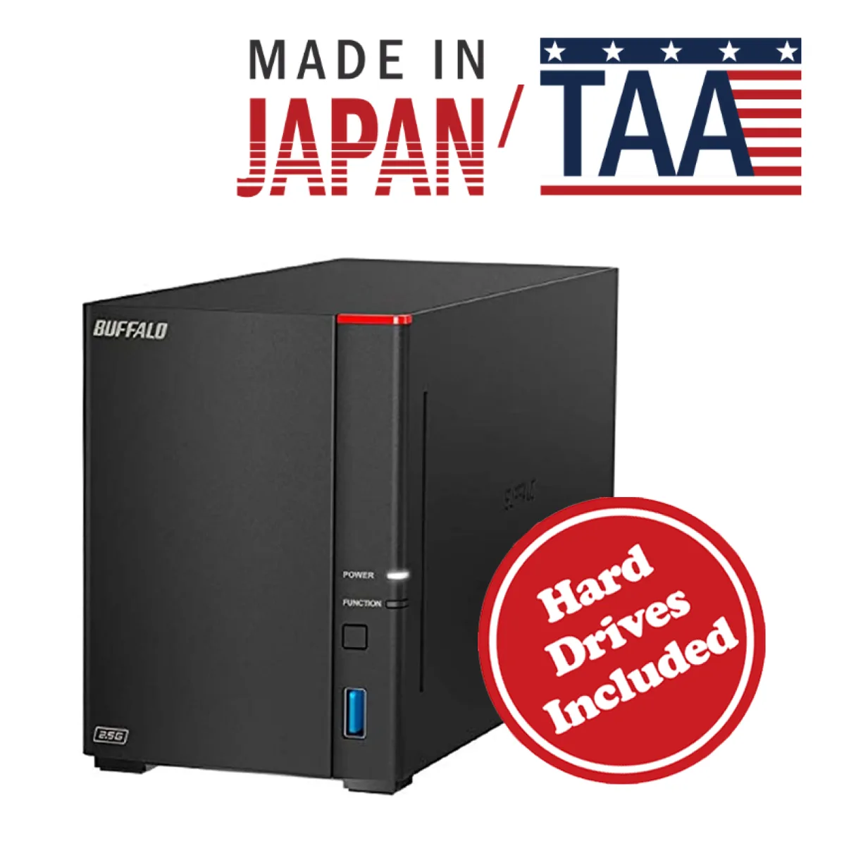 Buffalo Technology Buffalo Technology LS720D0402B 2-Bay NAS 4TB (2x2TB) — product photo