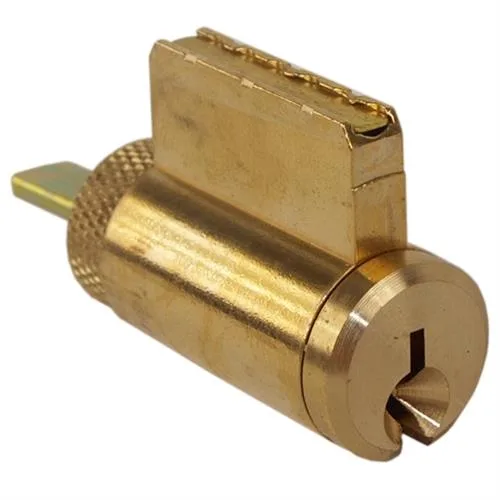 MAXTECH MAXTECH 80213 Brass US3 Cylinder Plug SC1 Keyway 2 Keys 5 Tailpieces — product photo
