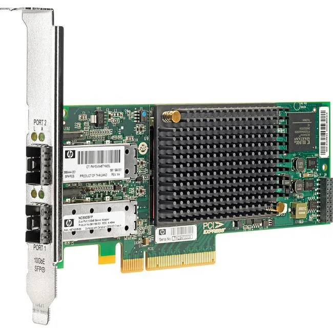 HPE HPE NC550SFP Dual Port 10GbE network card — product photo