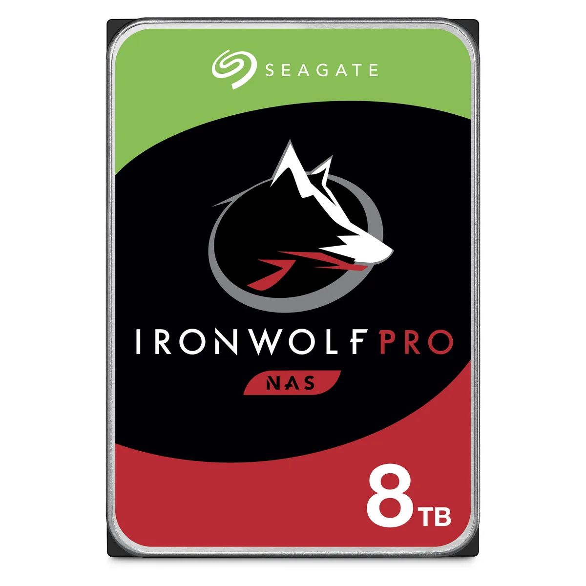 Seagate Seagate IronWolf Pro ST8000NE001 8TB 7200 RPM 256MB CMR SATA 6.0Gb/s 3.5" internal hard drive — product photo