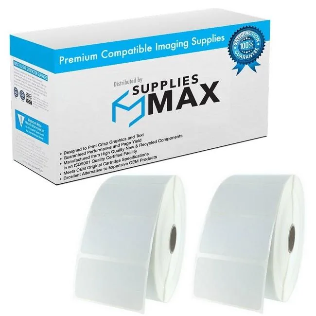 SuppliesMax SuppliesMax Compatible Direct Thermal Labels 2.25in x 1.25in 1in Core 2 Pack 1135 Yield — product photo