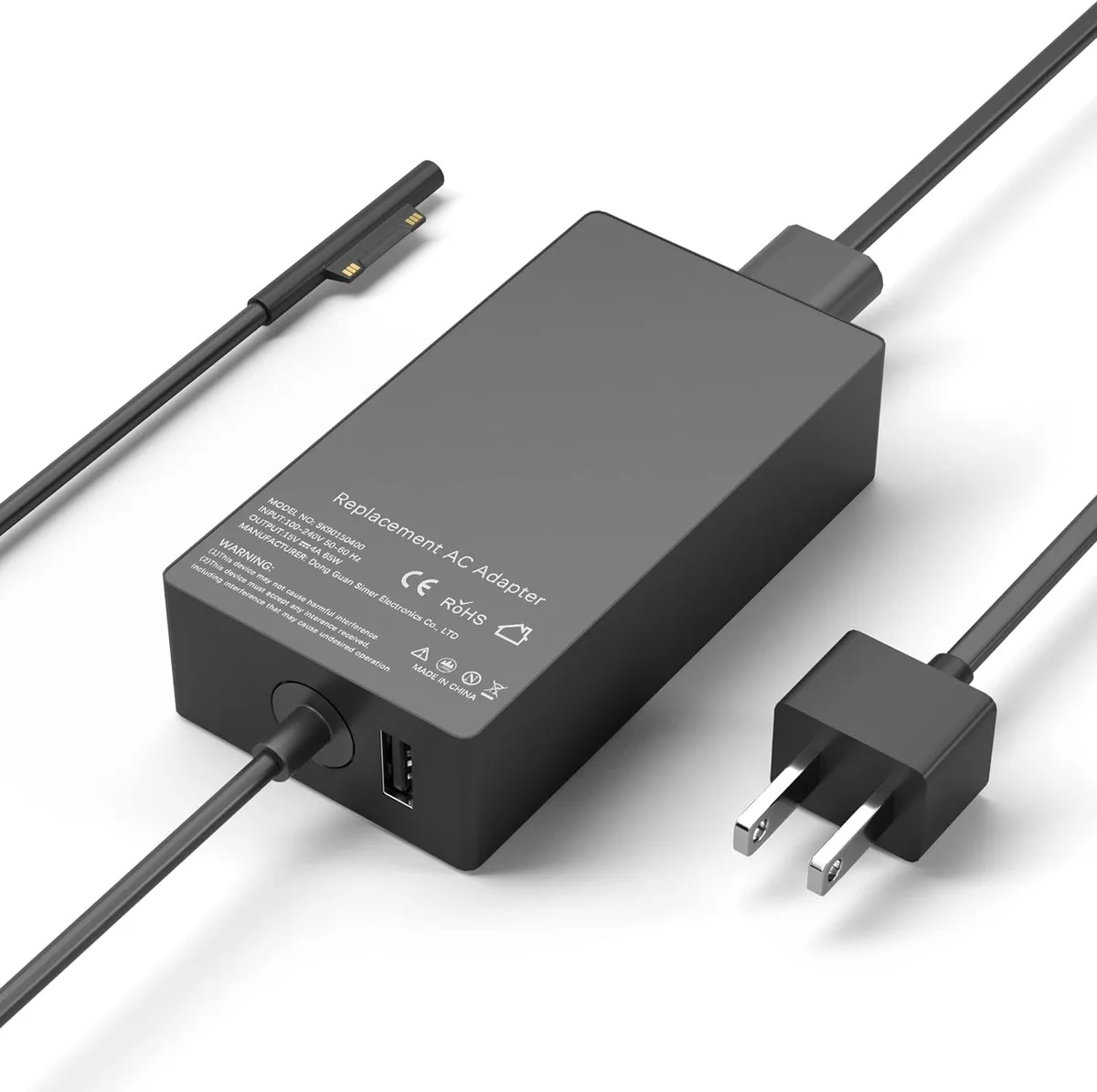 Blueskysea Blueskysea 65W AC adapter for Surface Pro 3-9 X Go 1-3 Book 1-2 Laptop 1-5 Studio — product photo