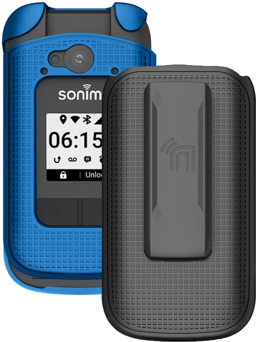 Nakedcellphone Nakedcellphone XP3900 Blue Hard Case &amp; Belt Clip Holster Combo — product photo
