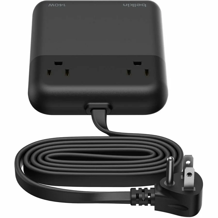 Belkin Belkin SRZ003tt5 2-Outlet Charging Station 140W 3 USB-C 1 USB-A 1.5m Cord — product photo