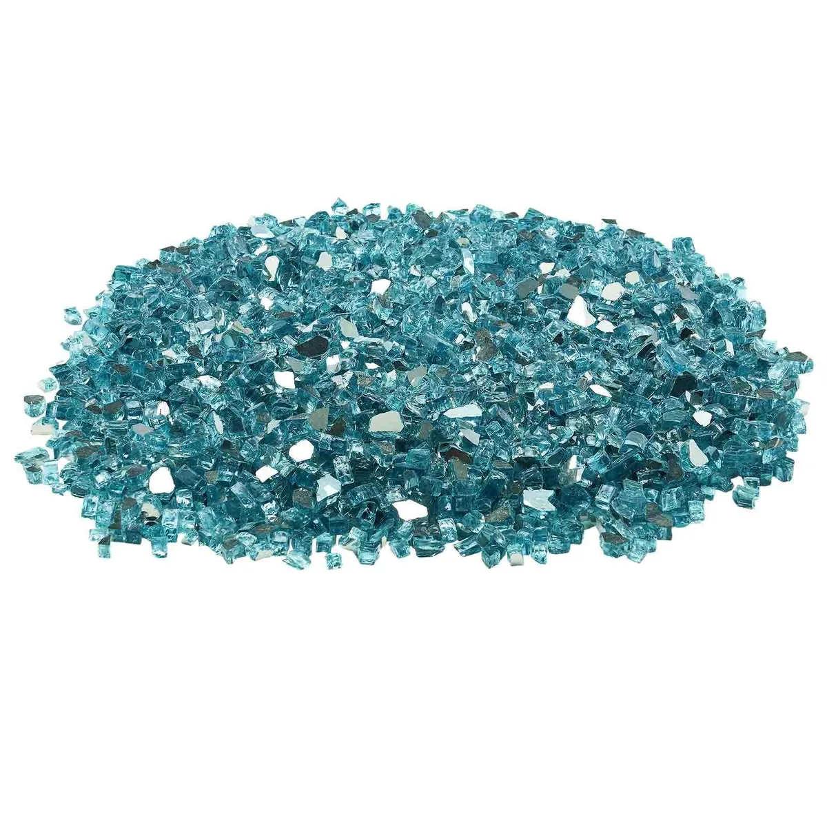VEVOR VEVOR Fire Glass 20 lbs 9.0 kg 1/2 in 12.7 mm Aqua Blue — product photo