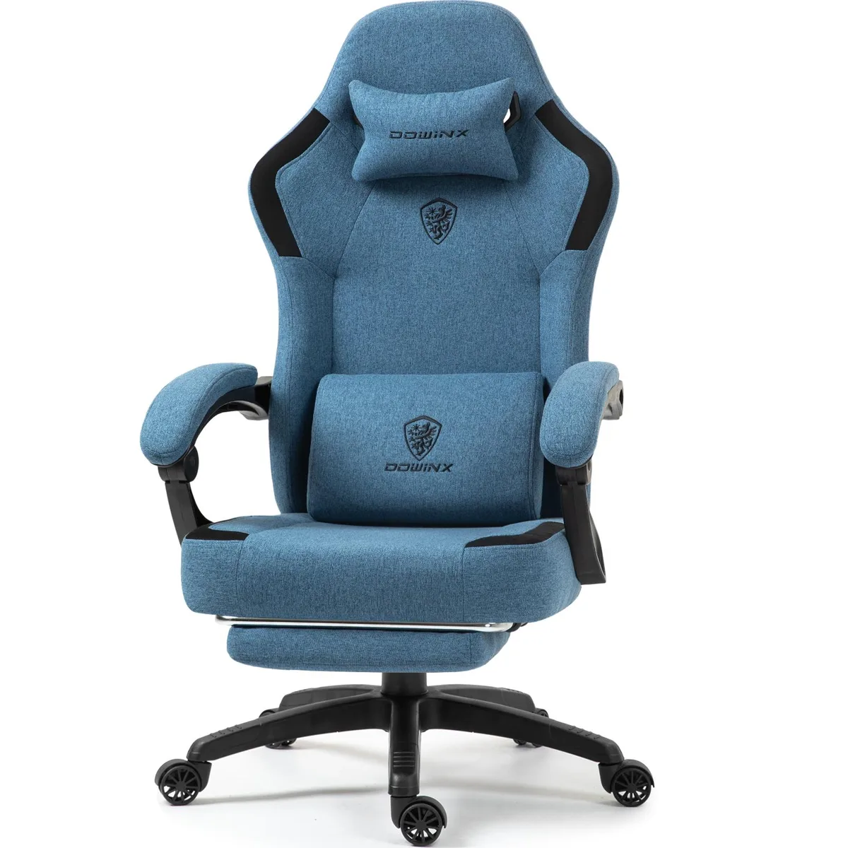 Dowinx Dowinx LS-6657K03 Gaming Chair Blue Grey Fabric Pocket Spring 90-135° — product photo