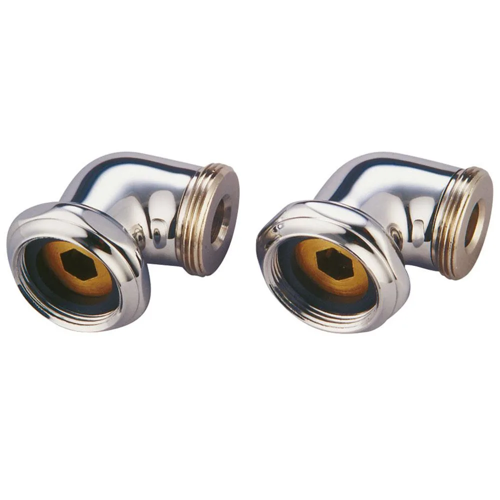 Polished chrome L-shaped brass swing arm for clawfoot tub faucet