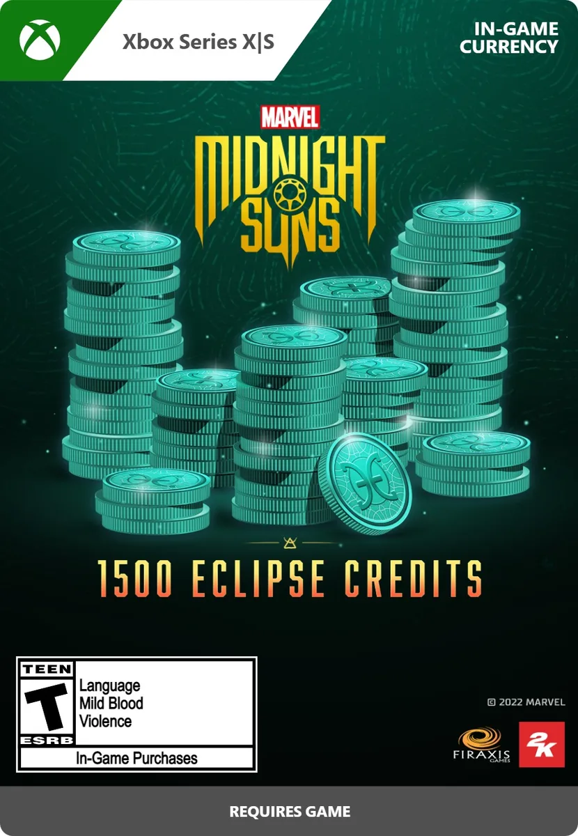 2K GAMES 2K GAMES 7F6-00520 Marvel's Midnight Suns 1,500 Eclipse Credits downloadable game — product photo
