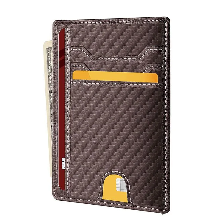 The Perfect Part The Perfect Part RFID Blocking Card Holder Wallet Carbon Fiber Coffee — product photo