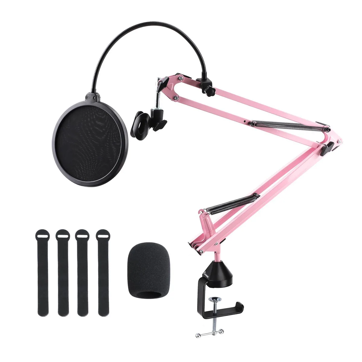  Avid ELEC0096-WB Pink Microphone Boom Arm 37 inch 360° stand — product photo