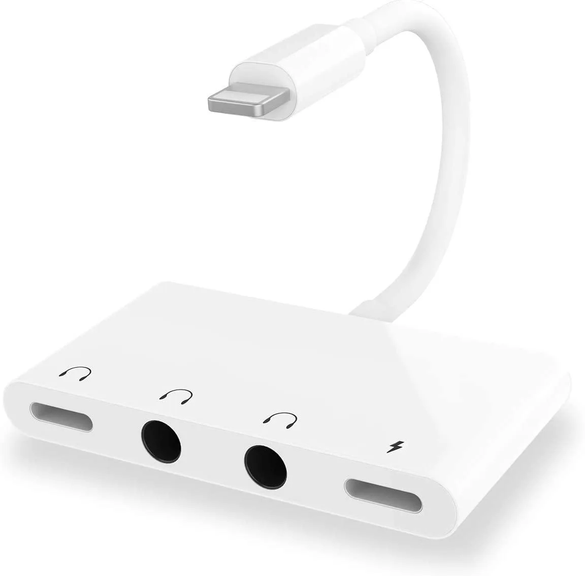 Werleo Werleo 4-in-1 Audio Charger Adapter Splitter White — product photo