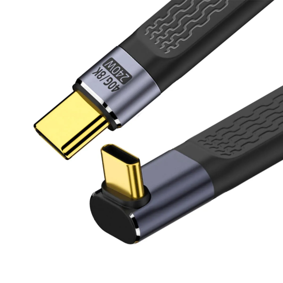 LORDWORLD LORDWORLD USB4 40Gbps 240W Up-Angled Cable 13cm — product photo