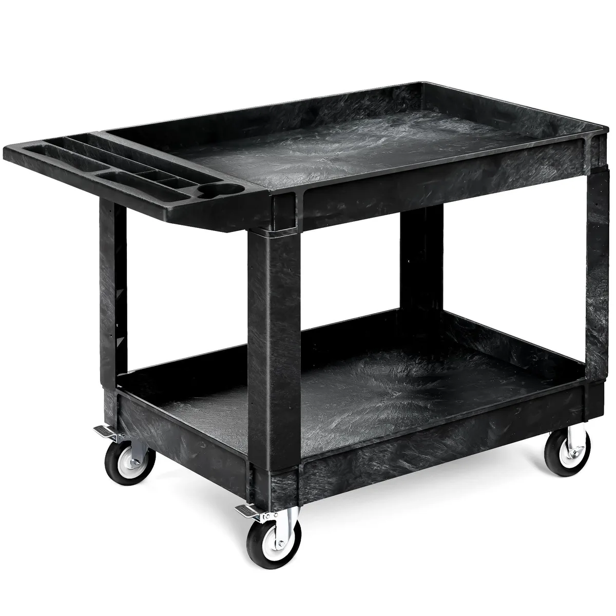  Mind Reader Utility Cart 45.6 x 25.4 in 550 lbs 2 Shelf Black — product photo