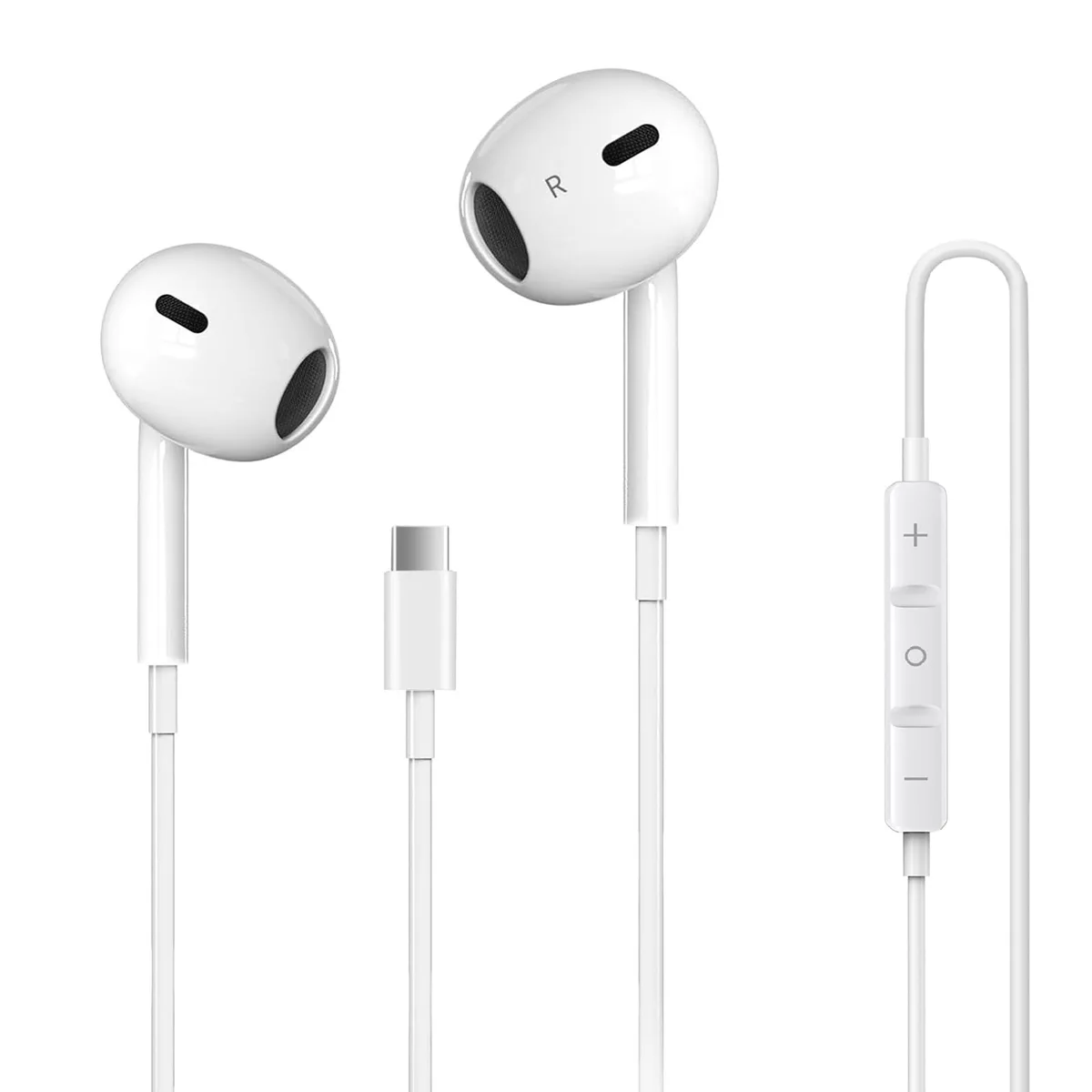  galawelly DPC-TC-A1 USB-C In-Ear Headphones White Active Noise Cancellation — product photo
