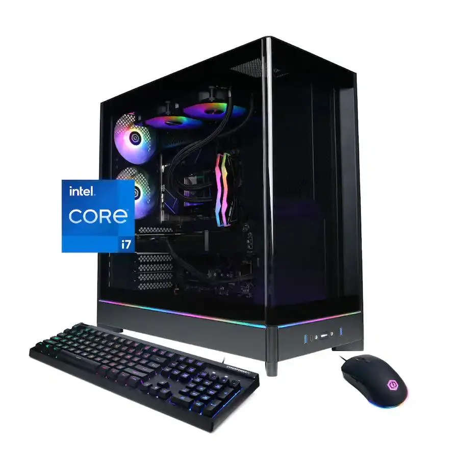 CyberpowerPC CyberpowerPC SLC8800BSTV10 Gaming PC i7-14700F RTX 5070 12GB 32GB DDR5 2TB PCIe 4.0 Black — product photo
