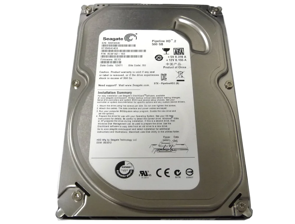 Seagate Seagate ST3500414CS 500 GB 3.5" 5900 RPM 16 MB SATA internal hard drive — product photo