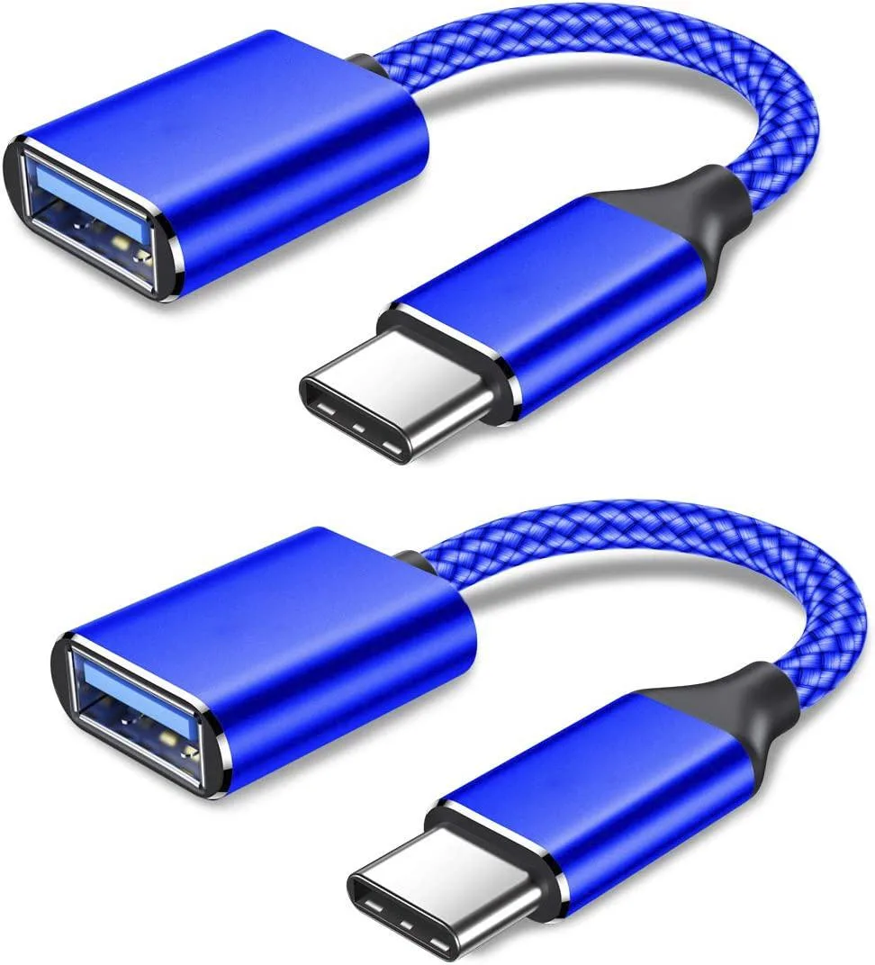 Corn Electronics Corn Electronics USB-C to USB 3.0 OTG Adapter 2 Pack Blue 160mm — product photo