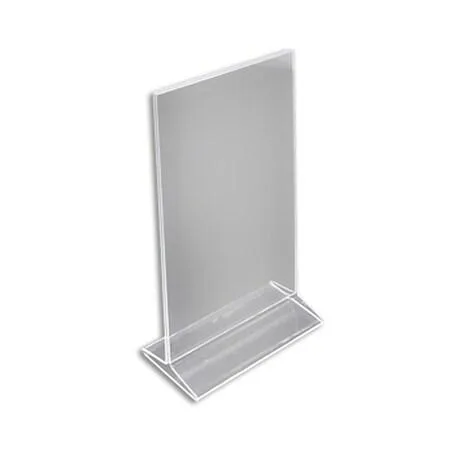 Azar Displays Azar Displays 142714 7"W x 11"H Top-Load Two-Sided Sign Holder Clear 10 Pack — product photo