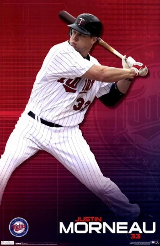 Poster print Twins J Morneau 10 size 24 x 36 inches