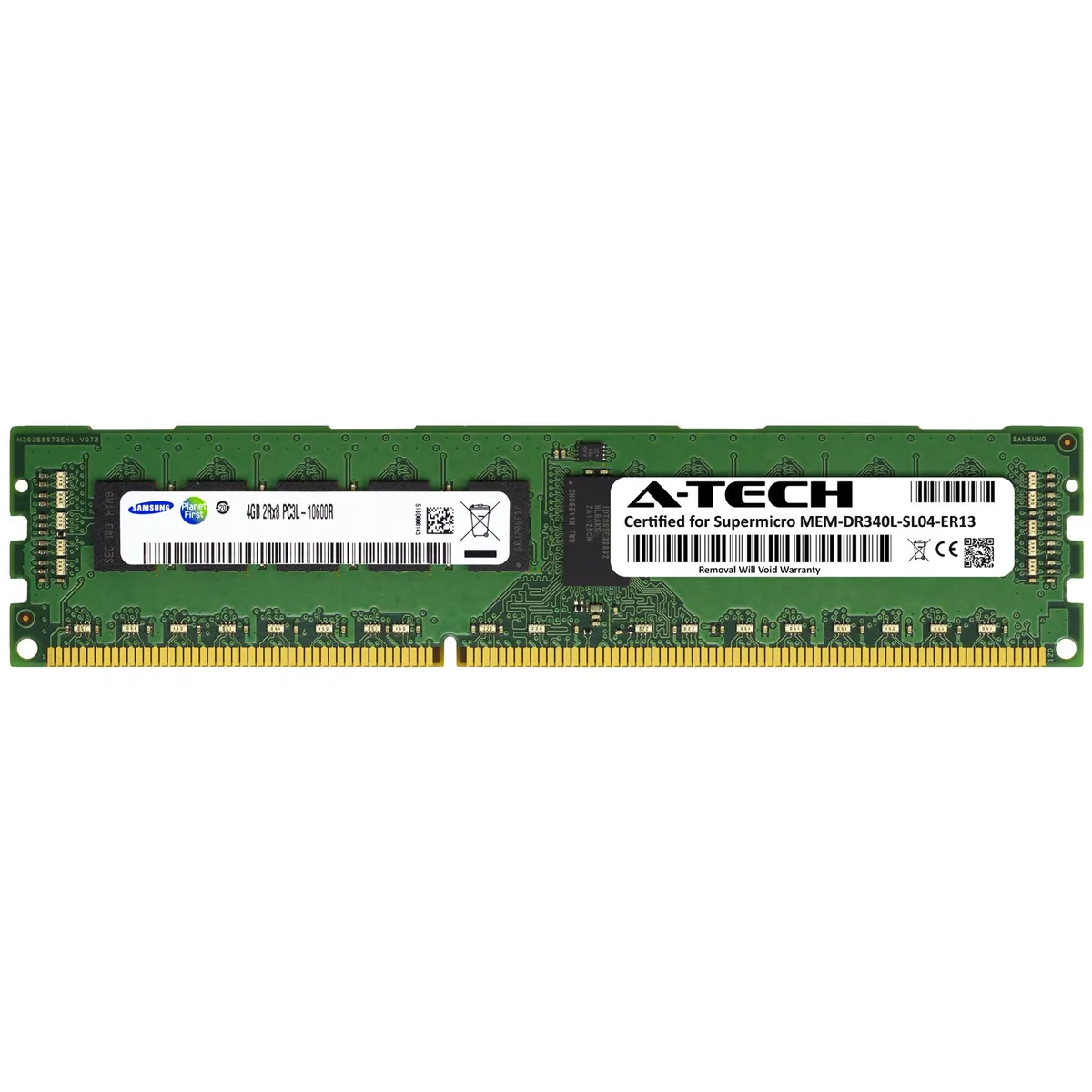 A-Tech A-Tech Supermicro Certified 4GB DDR3L 1333 2Rx8 ECC RDIMM 240-Pin Server RAM — product photo