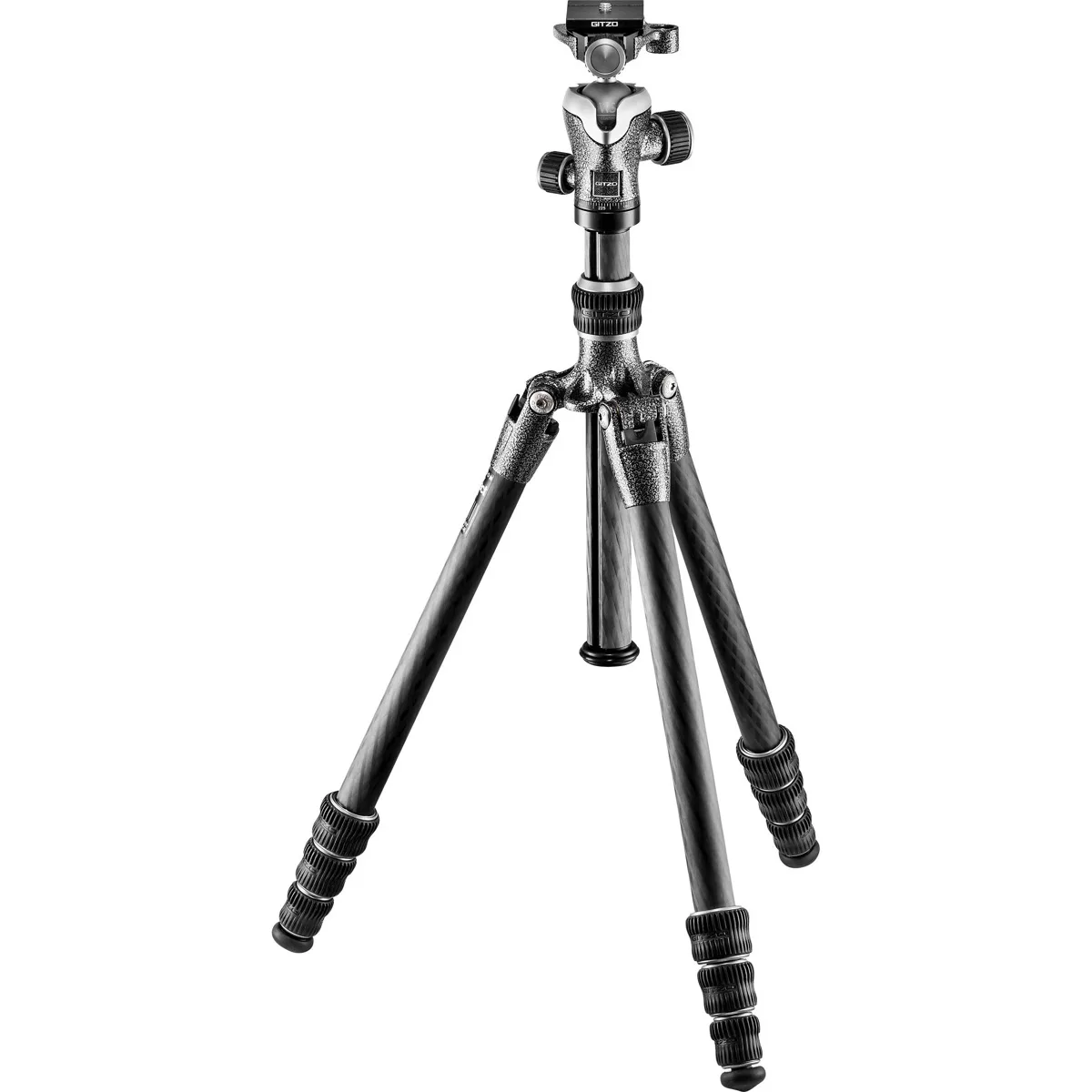GITZO Gitzo GT0545T Traveler 4-Section Carbon Tripod GH1382TQD Head — product photo