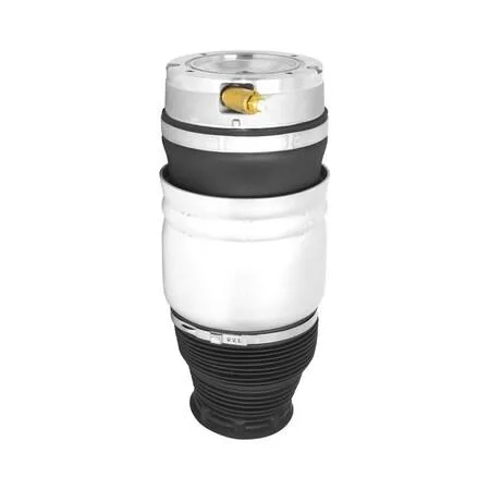 Unity 15-132502 front right air spring, black rubber bellows with metal end caps