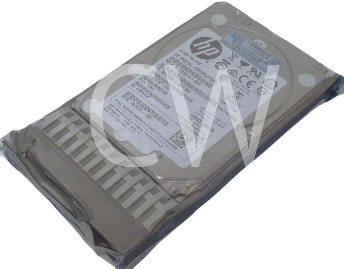 HP HP EG0900JFCKB 900GB 10000RPM 12Gb/s 2.5" SAS internal hard drive — product photo