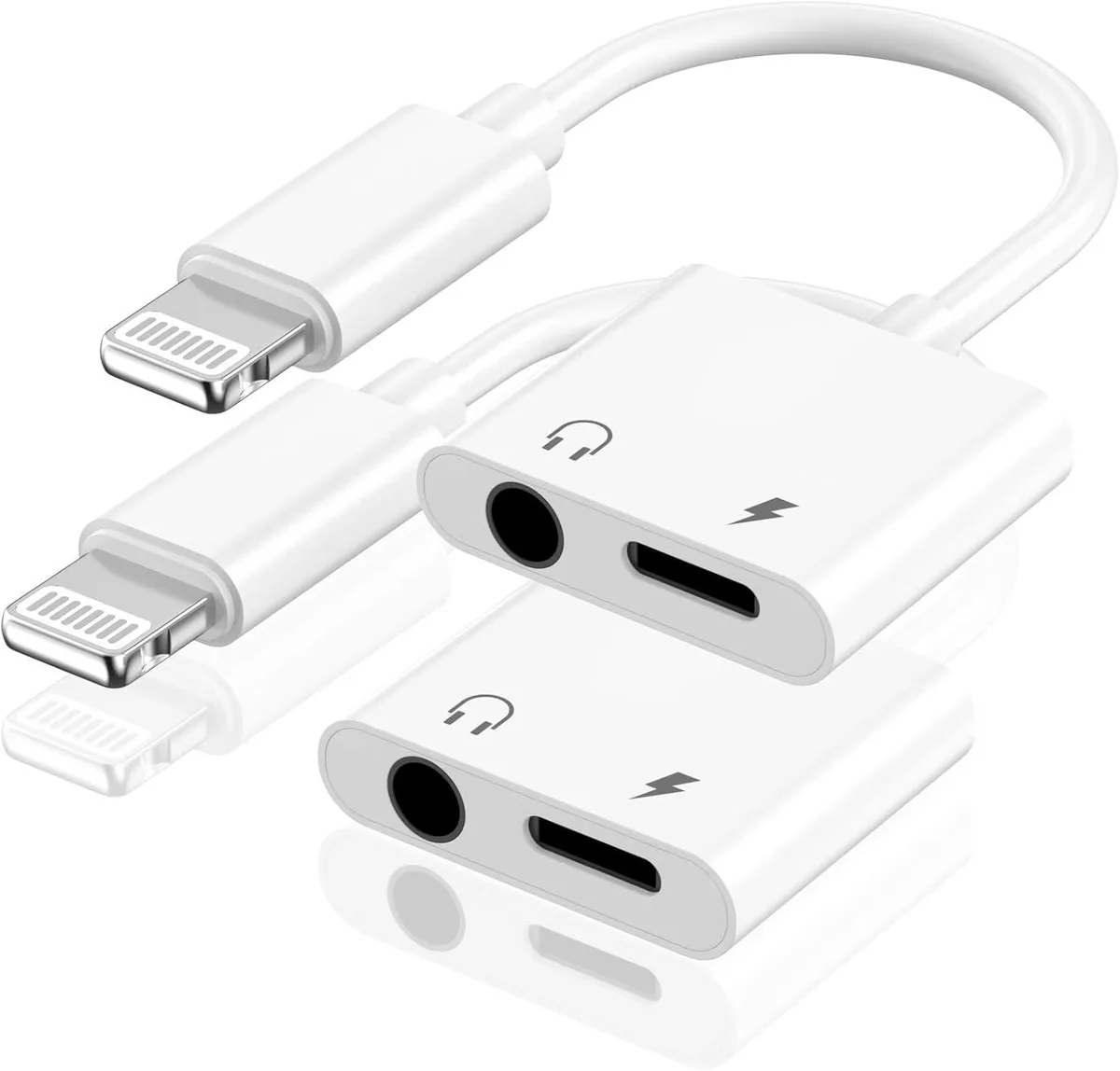  Apple Lightning to 3.5mm Audio + Charging Adapter 2 Pack SKFASTC-US168 — product photo