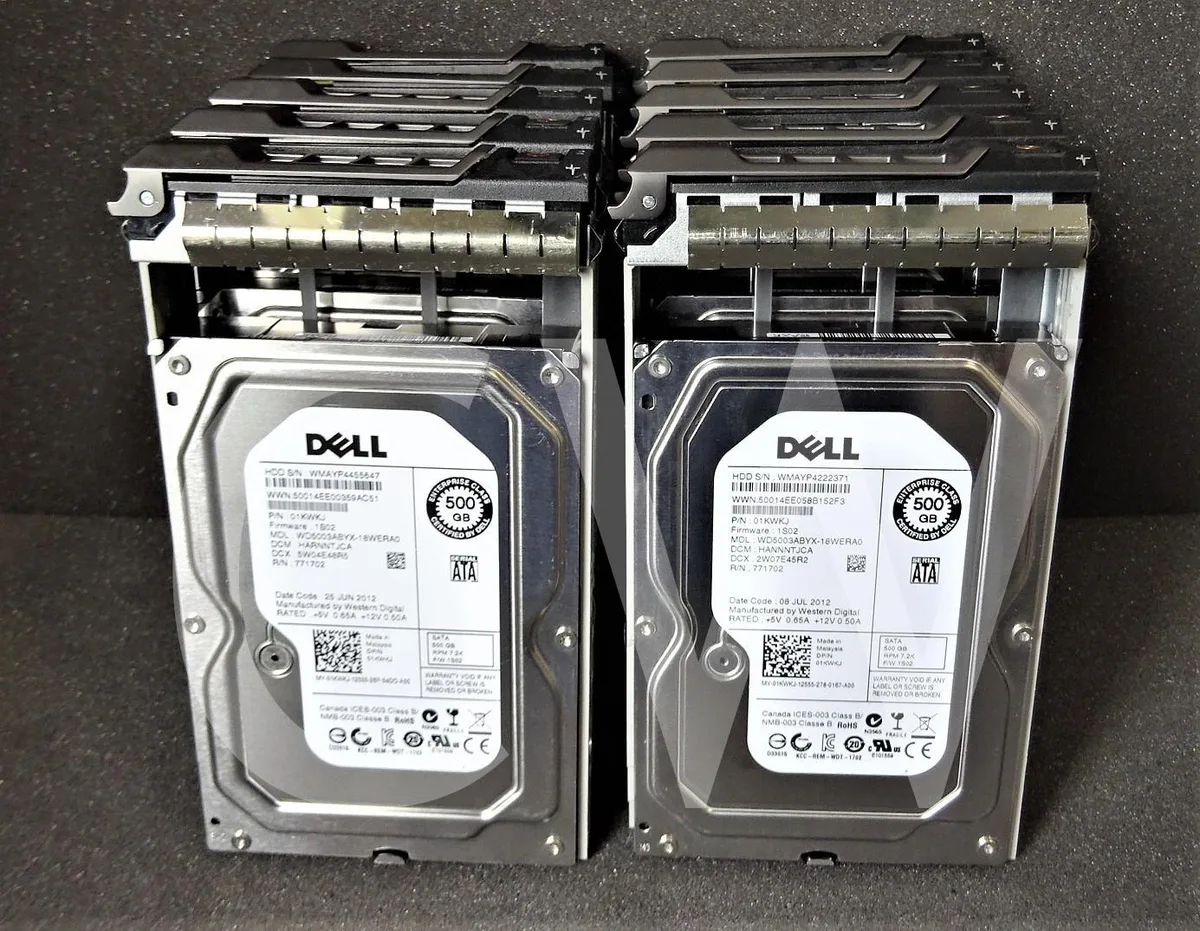 DELL DELL WD5003ABYX 500GB 7200RPM 3.5" SATA internal hard drive 64MB cache — product photo