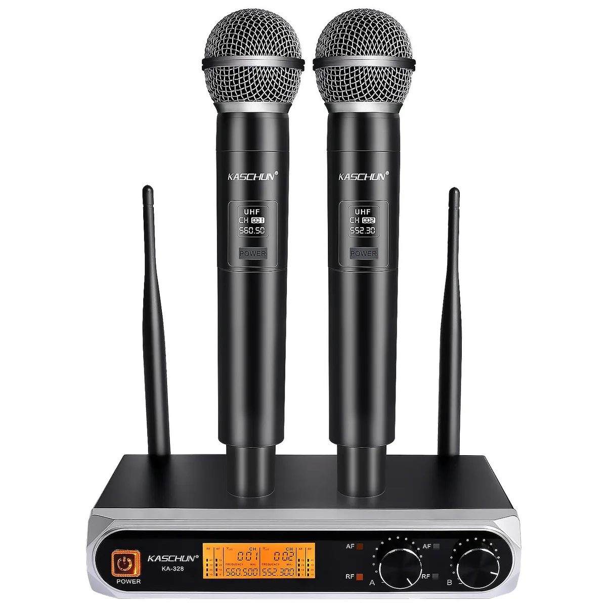  Kaschun KA-328 Dual UHF Wireless Microphone System — product photo