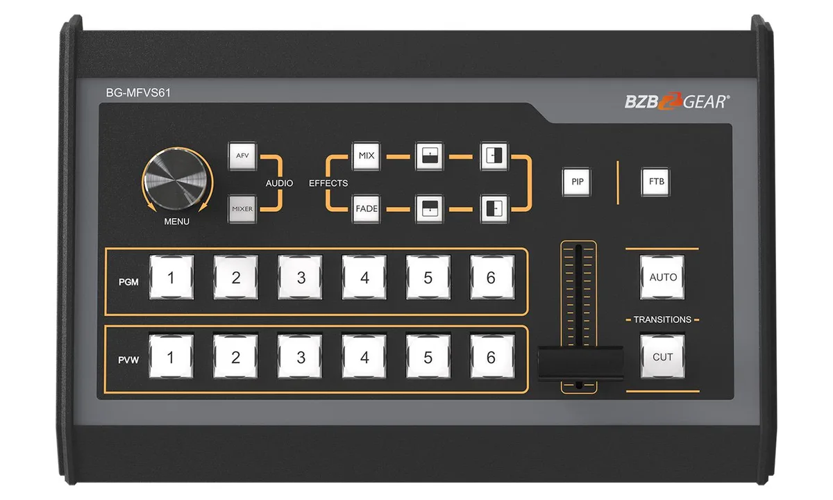 BZBGEAR BZBGEAR BG-MFVS61-G2 6-Channel 1080P SDI HDMI Video Switch — product photo