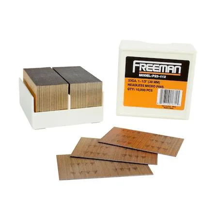 Freeman Freeman P23-112 23-Gauge 1-1/2" Headless Micro Pins 10,000 Count — product photo