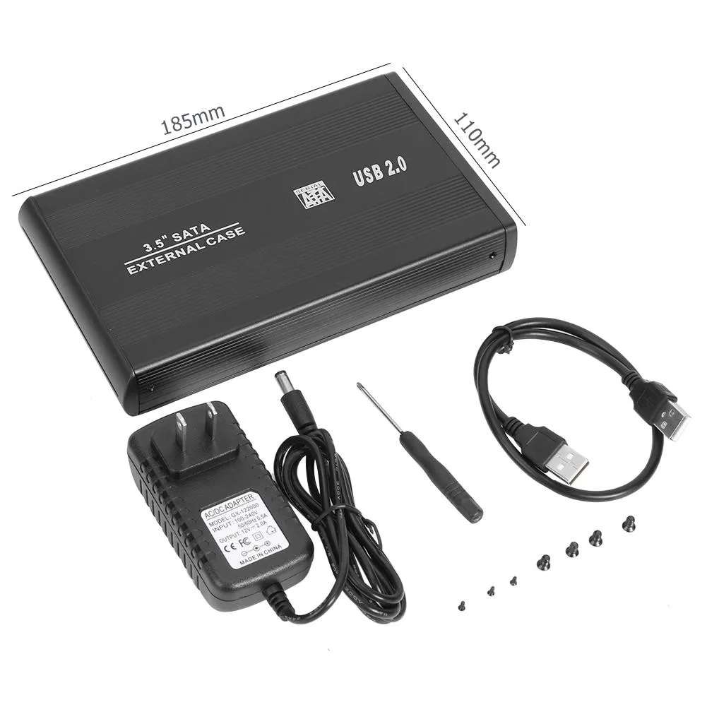 YINGHUA YINGHUA 3.5 inch USB 3.0 SATA Enclosure black B — product photo