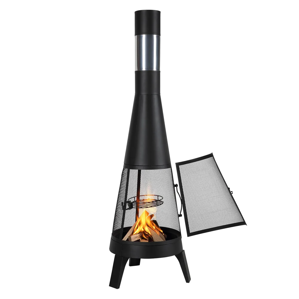 VEVOR VEVOR 20 Inch Conical Chiminea 508 mm Black Q235B — product photo