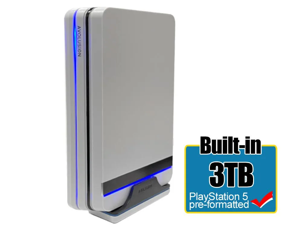 Avolusion Avolusion PROXWH-3TB-PS5 3TB portable hard drive — product photo