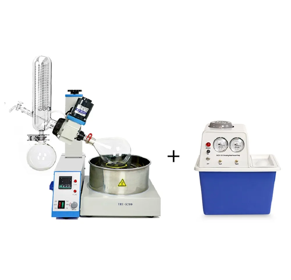 HNZXIB HNZXIB RE-5299 2L Rotary Evaporator &amp; SHZ-D(III) Vacuum Pump 110V/220V — product photo