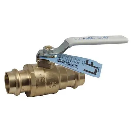 Brass manual two-way ball valve with lever handle