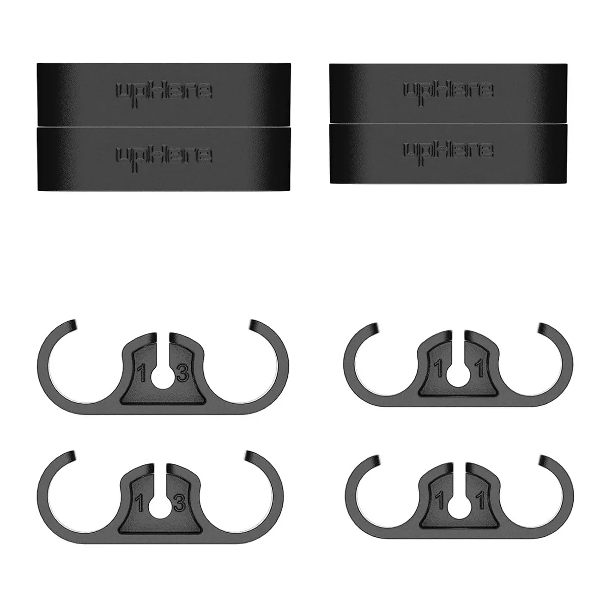 BFKK BFKK Tube Combs 8 Pieces 11mm 13mm Black — product photo