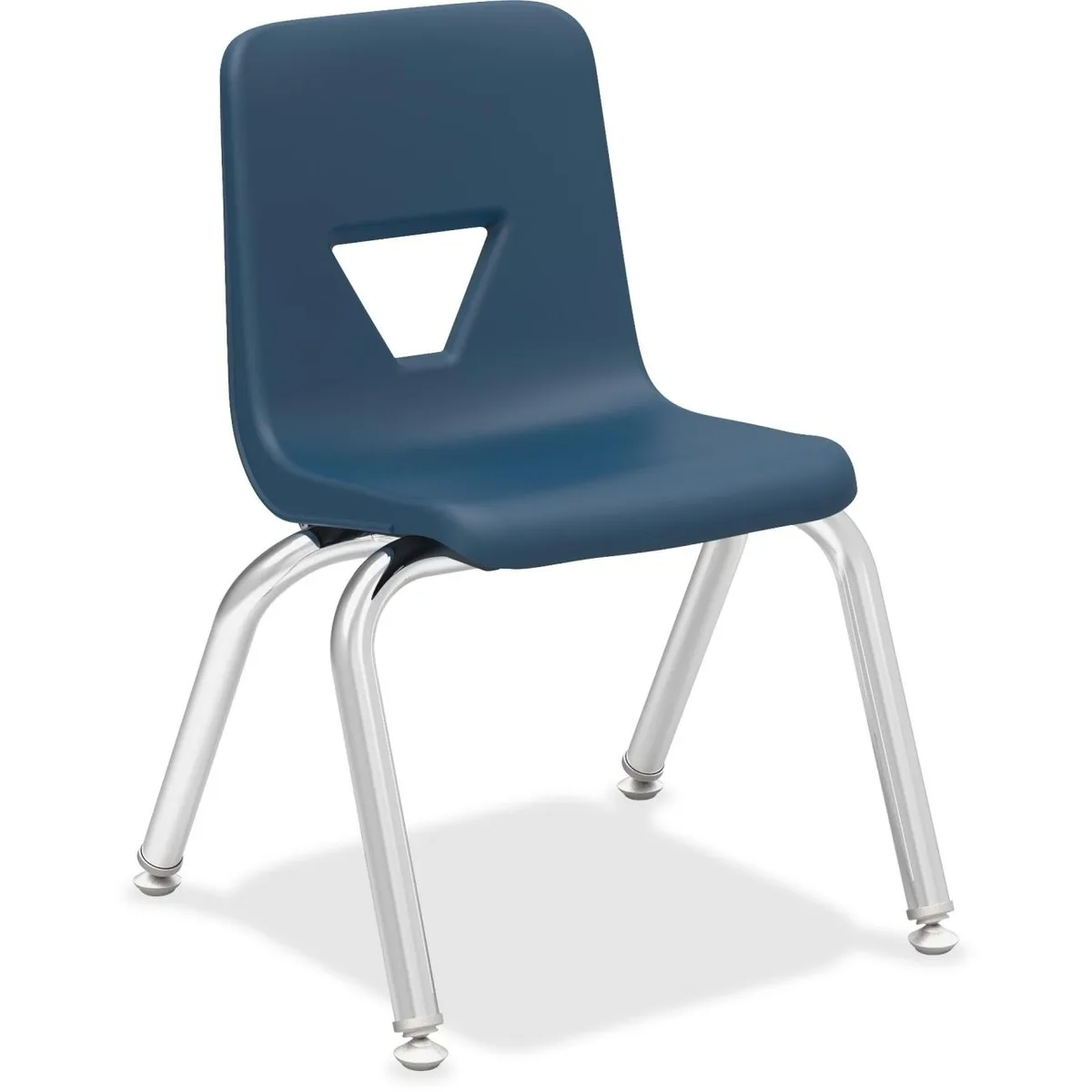 Lorell Lorell 99881 12" Navy Stacking Student Chair Patio Furniture — product photo